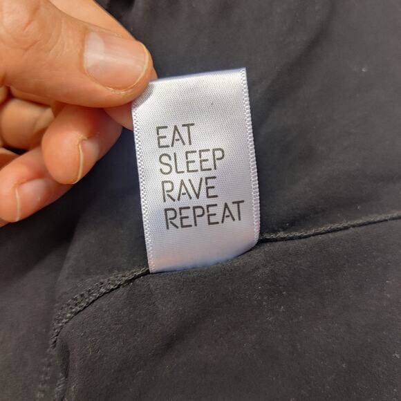 Club Exx Faux Suede Stretch Cut Off Lace Up Mini Skirt XS Rave Gothic Festival - Picture 8 of 10